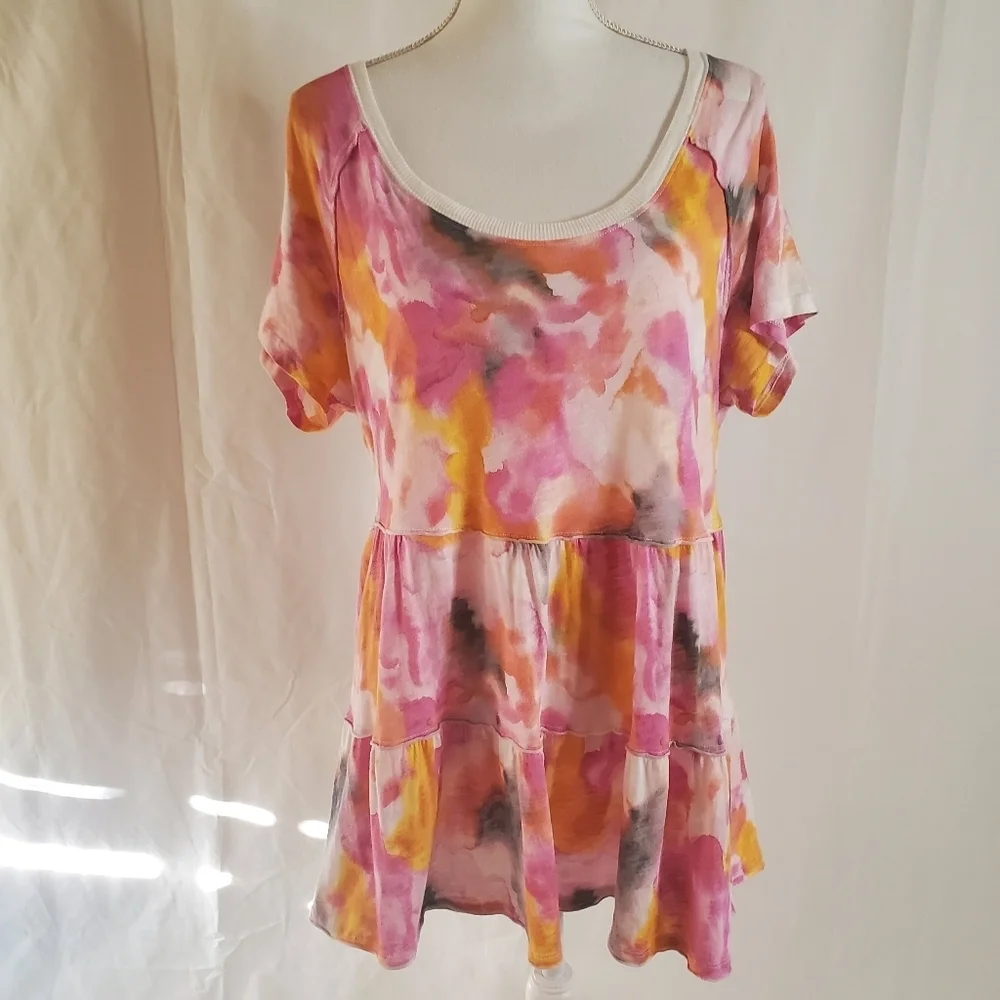 Torrid Women's Tiered Babydoll T-shirt - Picture 3 of 12